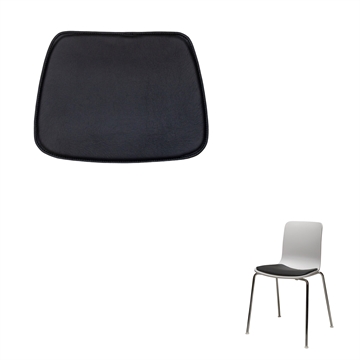 Non-reversible Luxury seat cushion in Luxury 2018 Leather for the Vitra Hal Tube chair 